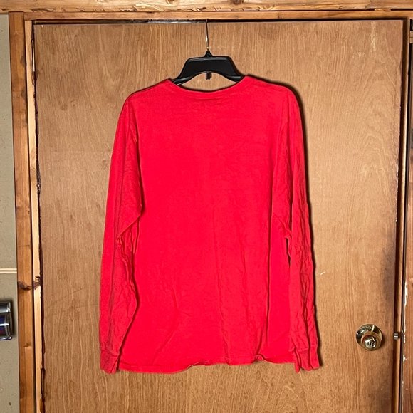 Champion Long-Sleeve Classic Shirt, Red in Large - Picture 3 of 3